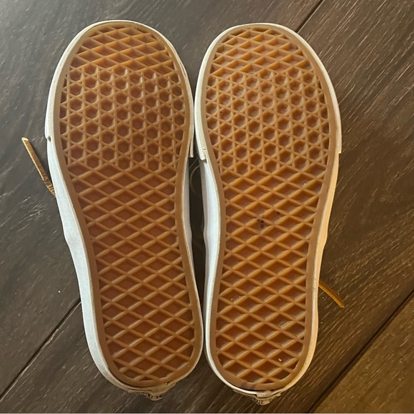 VANS Porcelain & True White Brushed Twill Sneakers X Size : 5.5//M - 7//W - Picture 8 of 9